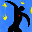 Henri Matisse, Jazz, tavola VIII: Icaro, 1947, Serie di venti tavole colorate realizzate con la tecnica dello stampino, 42,5x65,5 cm. Collection Centre Pompidou, Paris Musée national d’art moderne - Centre de création industrielle. Photo : © Centre Pompidou, MNAM-CCI/ Georges Meguerditchian/Dist. RMN-GP © Succession H. Matisse by SIAE 2015