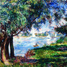 Pierre-Auguste Renoir (1841-1919), Bougival, 1888 circa, Olio su tela, 65 x 54 cm, Firmata in basso a sinistra “Renoir”, Messico, Collezione Pérez Simón, Cat. rag. Dauberville 833 | IMPRESSIONISTI SEGRETI - Palazzo Bonaparte, Roma 6 ottobre 2019 - 8 marzo 2020