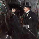 Giovanni Boldini, La passeggiata al Bois de Boulogne, 1909 circa, Museo Giovanni Boldini, Ferrara