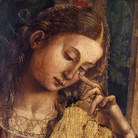 Luca Signorelli, Pia donna in pianto, 1504-1505, Frammento del Compianto sul Cristo, Già nella Chiesa di Sant’Agostino a Matelica, (Pala Matelica), Olio su tavola, 24 x 27 cm, Bologna, Collezioni Comunali d’Arte