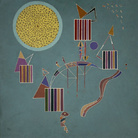 Vassily Kandinsky, Une Fete intime (Una festa privata), 1942. Tempera su cartone, cm 49,2 x 49,6. Lascito Nina Kandinsky, 1981. Service de la documentation photographique du MNAM ? Centre Pompidou, MNAM?CCI. © Centre Pompidou, MNAM?CCI / Service de la documentation photographique du MNAM / Dist. RMN? GP © Vassily Kandinsky by SIAE 2013