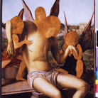 Antonello da Messina, Cristo morto sostenuto da tre angeli, 1475 olio su tavola, 117x85 cm