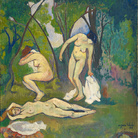 Suzanne Valadon, Tre nudi in campagna, 1909. Olio su cartone, cm 61 x 50 firmato e datato in basso a destra. © Pinacothèque de Paris /Fabrice Gousset