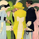 Marcello Dudovich, Dame e ufficiali, 1913, Galleria Campari, Sesto San Giovanni (MI)