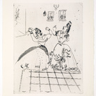 Marc Chagall, Donne simpatiche da tutti i punti di vista, da Le anime morte, mm 277 x 221