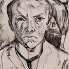 Tra gli artisti messi all'indice dal regime naziata anche Max Beckmann, Autoritratto frontale con frontone di casa nello sfondo, 1918 | Foto: Sailko (Own work), via Wikimedia Creative Commons