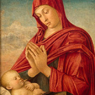 Giovanni Bellini. Madonna in adorazione del Bambino dormiente