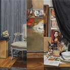 Tom Alberts, Views of the Studio, 2016, Olio su tela di lino, 30.5 x 35.5 cm