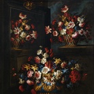 Juan de Arellano (1614 - 1676), Floreros ante un espejo, 1676, Museo de Bellas Artes de la Coruña di Madrid