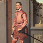 Giovanni Battista Moroni, Giovanni Gerolamo Grumelli, detto Il Cavaliere in Rosa, Datato 1560, Olio su tela, 122 x 216 cm, Fondazione Museo di Palazzo Moroni, Bergamo, Collezione Lucretia Moroni | Foto: Mauro Magliani