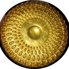 Phiale d'oro detta di Caltavuturo, Seconda metà del IV - prima metà del III sec a.C, Oro, diam. cm 22,75; h cm 3,7; peso g. 982,40. Antiquarium di Himera