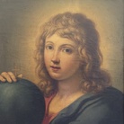 Elisabetta Sirani (Bologna 1638 - 1665), Salvator mundi, 1658, Olio su tela, 41.3 x 49.8 cm, Provenienza: Mercato antiquario, Bologna, 2016