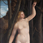 Marco Basaiti, Eva, 1505-1510, Olio su tela, 152 × 84 cm, Roma, Galleria Borghese | © Galleria Borghese