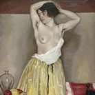 Giannino Marchig, La gonna gialla, 1923, Olio su tela, 138 × 83 cm, Collezione privata