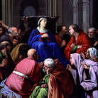 Carlo Saraceni, Transito della Vergine. Olio su rame, cm 45,6 x 28. New York, Collezione Richard L. Feigen