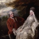 Joshua Reynolds, L’attore Garrick con la moglie Eva Maria Violette, 1772-1773, olio su tela, 140,3 x 169,9 cm