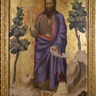 Giovanni di Bonino, San Giovanni Battista, tempera su tavola. Ferrara, Pinacoteca Nazionale