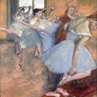 Edgar Degas, Lezione di danza, 1880 circa, Olio su tela, 62 x 50,5 cm, Collezione privata