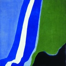 Charles Pollock. Senza titolo (Post-Roma) blu, verde, nero, 1964. Olio su tela. © Charles Pollock Archives