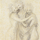 Antonio Canova, Le tre Grazie, 1812, disegno di studio a matita su carta. Venezia, Museo Correr – Gabinetto stampe e disegni