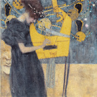 Gusatv Klimt, La Musica (Musik I), 1895, Olio su tela, 37 x 45 cm centimetri 37 x 45, Monaco, Neue Pinakothek, Bayerische Staatsgemaldesammlungen