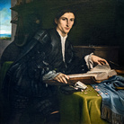 Lorenzo Lotto (Venezia, 1480 - Loreto, 1556/1557) , Ritratto di giovane gentiluomo nel suo studio, 1527, Olio su tela, 116 × 98 cm, Venezia, Gallerie dell'Accademia | Courtesy Gallerie dell'Accademia, Venezia