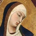 Ambrogio Lorenzetti, Madonna che allatta il Bambino, 1325 circa, Tempera e oro su tavola, 49.1 x 96 cm, Dalla chiesa dell’eremo di San Salvatore a Lecceto (Siena) Siena, Museo Diocesano