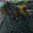 Umberto Boccioni, Bozzetto per quelli che vanno, 1911, Olio su tela, 95.5 × 121 cm | Courtesy of Museo del Novecento, Milano 