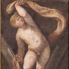 Giulio Campi, Putto decorativo, XVI sec., affresco strappato e riportato su tela. Museo Civico Ala Ponzone, Cremona