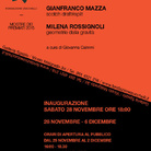 Gianfranco Mazza. Scotch draft# Split / Milena Rossignoli. Geometrie dalla gravità
