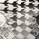 Maurits Cornelis Escher, Giorno e notte, Febbraio 1938, Xilografia, 67.7 x 39.1 cm, Collezione privata, Italia All M.C. Escher works | © 2018 The M.C. Escher Company | All rights reserved www.mcescher.co