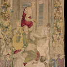 Giuseppe trattiene Beniamino, 1546-1547. Disegno e cartone di Pontormo. Atelier di Jan Rost. Roma, Presidenza della Repubblica
