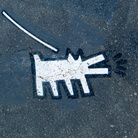 Walking the Keith Haring Dog in Duboce Park, Stencil, San Francisco,  2014 | Foto: Courtesy torbakhopper via Flickr