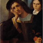 Giorgione, Doppio ritratto, 1502 ca, olio su tela, cm 80x75, Museo Nazionale di Palazzo Venezia, Roma