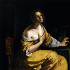 Artemisia Gentileschi, La conversione della Maddalena, 1616-17 ca., Olio su tela, 108 x 146.5 cm, Firenze, Gallerie degli Uffizi | Gabinetto Fotografico delle Gallerie degli Uffizi