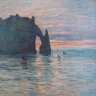 Claude Monet, Soleil couchant à Etretat, 1883, Olio su tela, Musée des Beaux-Arts de Nancy