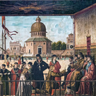 Vittore Carpaccio, Arrivo degli ambasciatori inglesi presso il re di Bretagna, Dal ciclo delle Storie di Sant'Orsola, 1495-1500, Olio su tela, 275 x 589 cm, Venezia, Gallerie dell'Accademia | Courtesy Gallerie dell'Accademia, Venezia