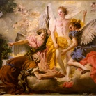 Giandomenico Tiepolo, Abramo e i tre angeli, olio su tela, cm 199x281. Venezia, Gallerie dell’Accademia