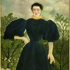 Henri Rousseau, Portrait de Madame M./ Ritratto di Madame M., 1895‐1897 ca. Olio su tela, cm 198 x 114,5. Parigi, Musée d'Orsay. © RMN- Grand Palais (Musée d’Orsay)/Hervé Lewandowski