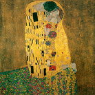 Gustav Klimt, Il bacio, 1907-1908, Olio su tela, 180 x 180 cm, Osterreichische Galerie Belvedere, Vienna