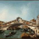 Michele Marieschi, Ponte di Rialto, olio su tela, 56 x 87 cm. Milano, collezione privata