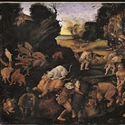 Piero di Cosimo (Firenze 1462 – 1522), La caccia, 1494-1500 circa. Dipinto su tavola trasferito su masonite. New York, The Metropolitan Museum of Art, Dono di Robert Gordon