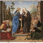 Piero di Cosimo (Firenze 1462 – 1522), La Visitazione con i santi Nicola di Bari e Antonio abate, 1489-1490 circa. Tavola. Washington, D.C., National Gallery of Art, Samuel H. Kress Collection