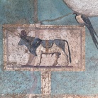 Affresco con il toro Apis (Particolare del giardino dipinto della Casa del Frutteto) | Pompei Su concessione del Ministero dei Beni e delle Attività Culturali e del Turismo: Soprintendenza Pompei, Archivio Fotografico