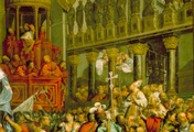 immagine di Enrico Dandolo e i crociati nella basilica di San Marco