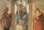 immagine di Madonna col Bambino tra i santi Giacomo e Girolamo
