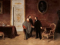 immagine di Visita di Garibaldi a Vittorio Emanuele II a Roma il 30 gennaio 1875