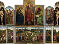 immagine di Adorazione dell'Agnello Mistico, Jan Van Eyck