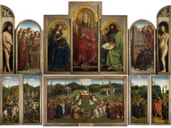 immagine di Adorazione dell'Agnello Mistico, Jan Van Eyck