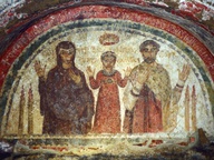 immagine di San Gennaro e le defunte Nicaziola e Cominia
